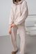 Костюм худі та джогери бежевий 5005 фото 3